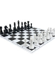 Traditional black & white finish pieces & vinyl fold board| x large