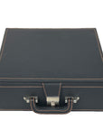 Luxury Box with Tray | Leatherette | Velvet-Lined | Chess Set Storage