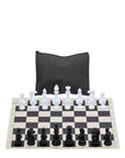 Vinyl Roll-Up Tournament Set | Zip Canvas Bag | 50 mm Squares