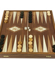 3-IN-1 COMBO GAMES | 41cm | Chess, Backgammon, Checkers | CLASSIC | Handmade Walnut Replica Wooden Case | STP36E