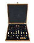 3-IN-1 COMBO GAMES | 41cm | Chess, Backgammon, Checkers | CLASSIC | Handmade Walnut Replica Wooden Case | STP36E
