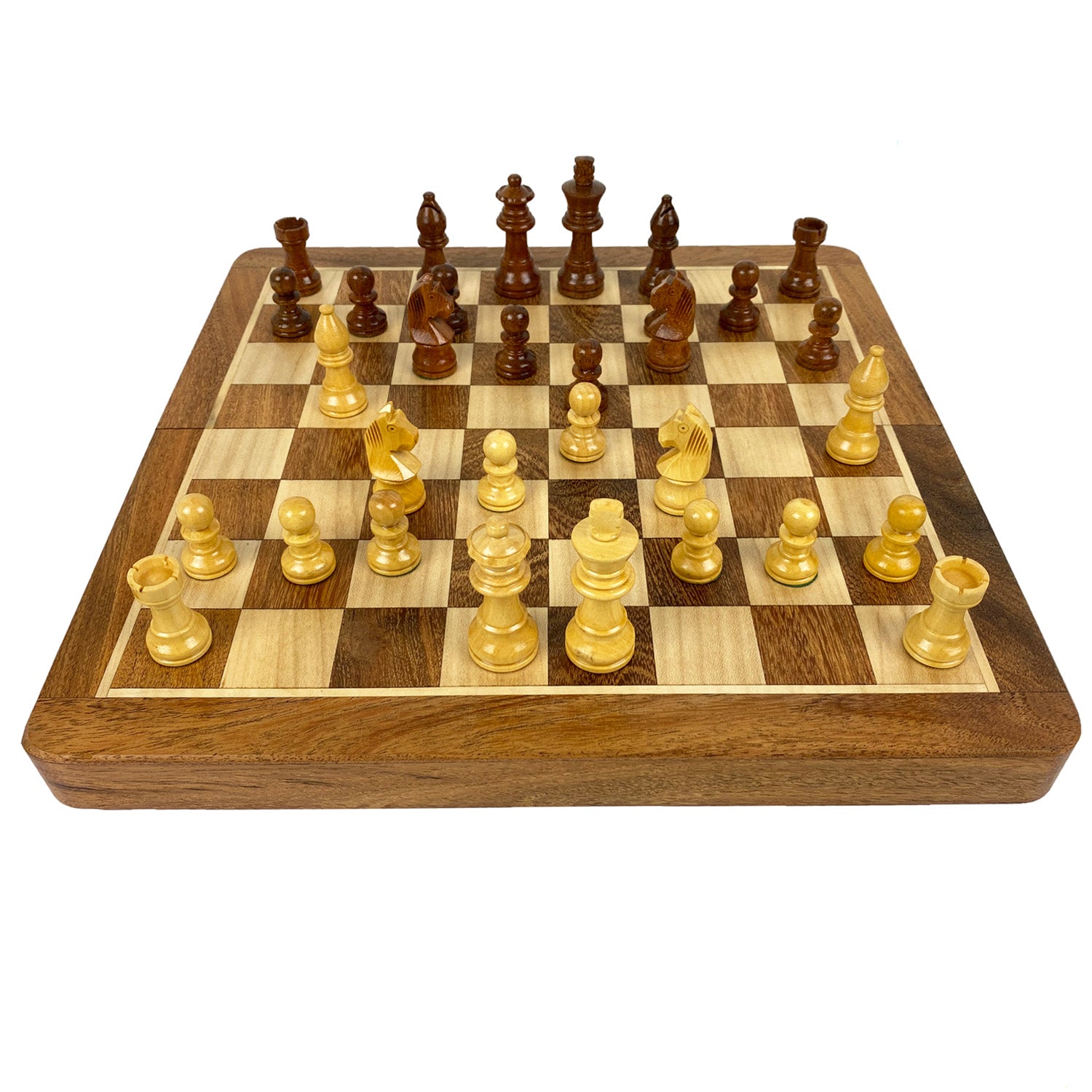 Lippali tsasa Gallery Chess le Checkers Wood Set Lesotho