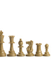 95mm gold coloured plastic chess pieces