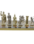 Archers | Metal Chess Set | Gold & Silver | Red Chess Board | 44cm | S10RED