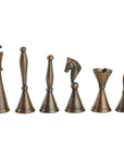 ART DECO | Metal | Copper & Pewter | 4.25" | 110mm