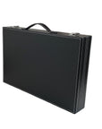 Leatherette Backgammon in case with side racks | 37cm