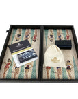 Backgammon | Wooden | Printed Pin-up Girls | 48 x 26cm | TXL1PWT