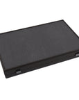 Backgammon | Dusty Pink & Black Leatherette Inlay | Side Racks | 48 x 30cm | BDE1APK