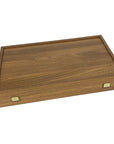 Backgammon | Walnut Replica | Black & Oak Points | Side Racks | 48 x 30cm | BXL1KK