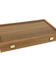 Backgammon | Walnut Replica | Black & Oak Points | 48 x 25cm | TXL1KK