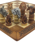 Big 5 Animal chess set | large