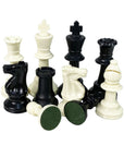 STANDARD | Hard Plastic + Green Felt | Black & Ivory | 3.75" | 95mm
