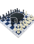blue mousepad set / 95mm luxury heavy pieces & bag (large)