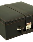 Luxury Box with Tray | Leatherette | Velvet-Lined | Chess Set Storage