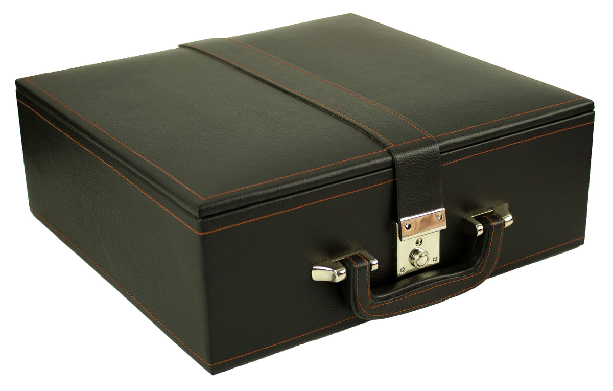 Luxury Box with Tray | Leatherette | Velvet-Lined | Chess Set