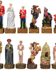 British vs Zulu resin pieces | Wooden Board/Box | Small
