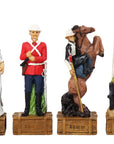 British vs Zulu resin pieces | Wooden Board/Box | Small