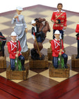 British vs Zulu resin pieces | Wooden Board/Box | Small
