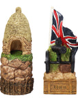 British vs Zulu resin pieces | Wooden Board/Box | Small