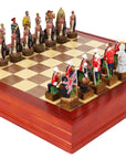 British vs Zulu resin pieces | Wooden Board/Box | Small