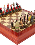 British vs Zulu resin pieces | Wooden Board/Box | Small