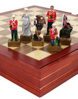 British vs Zulu resin pieces | Wooden Board/Box | Small