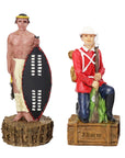 British vs Zulu resin pieces | Wooden Board/Box | Small