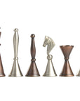 Art Deco, Copper and Pewter & Leather board | large