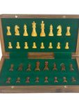Folding wooden magnetic travel chess set | 30cm