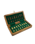 Travel Chess Set | Wooden | Magnetic | Folding | 18cm