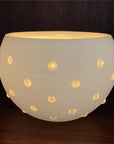 wax shell with candle
