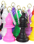 Knight, Bishop and Rook Coloured Keyrings
