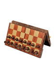 Travel Chess Set | Wood-Like Colours | Magnetic