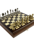 Staunton Solid Brass Pieces | Rosewood Board & Drawer | Small