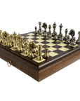 Staunton Solid Brass Pieces | Rosewood Board & Drawer | Small