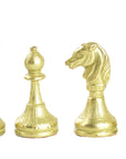 MIGNON FLOWER | Metal Chess Pieces | Gold & Silver | 50mm King | 65M