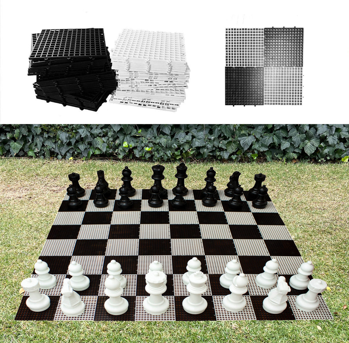 Chess Mat Layout BOARDS & MATS for Garden Chess & Checkers Pieces – House of Chess