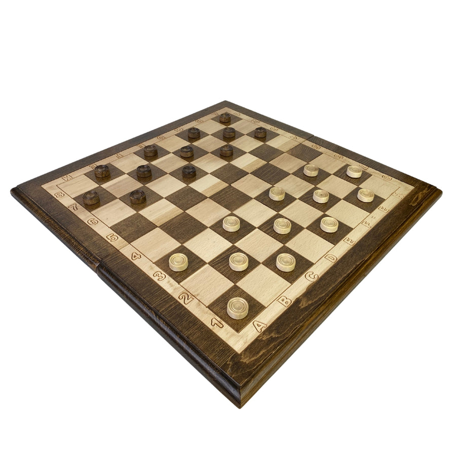 3-in-1 Combo Games | Solid Beech | Folding | 50cm