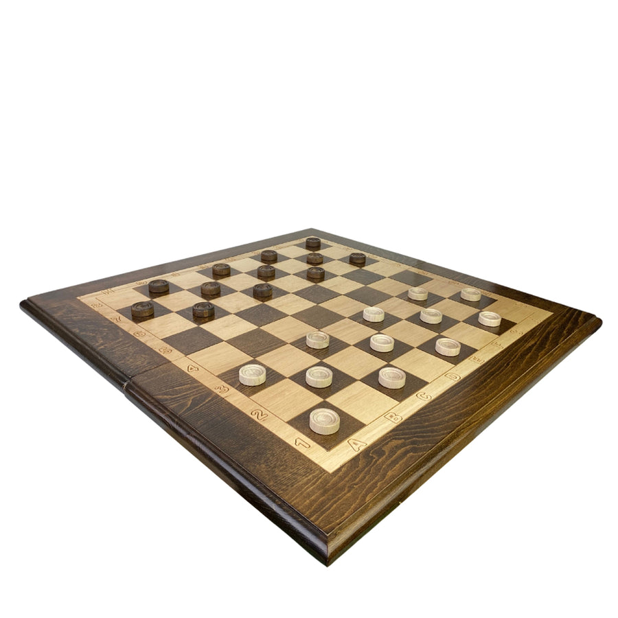 3-in-1 Combo Games | Solid Beech | Folding | 60cm