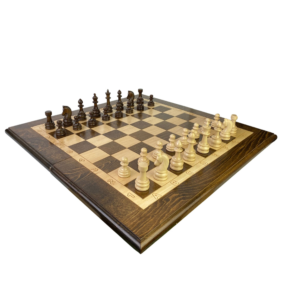 3-in-1 Combo Games | Solid Beech | Folding | 60cm