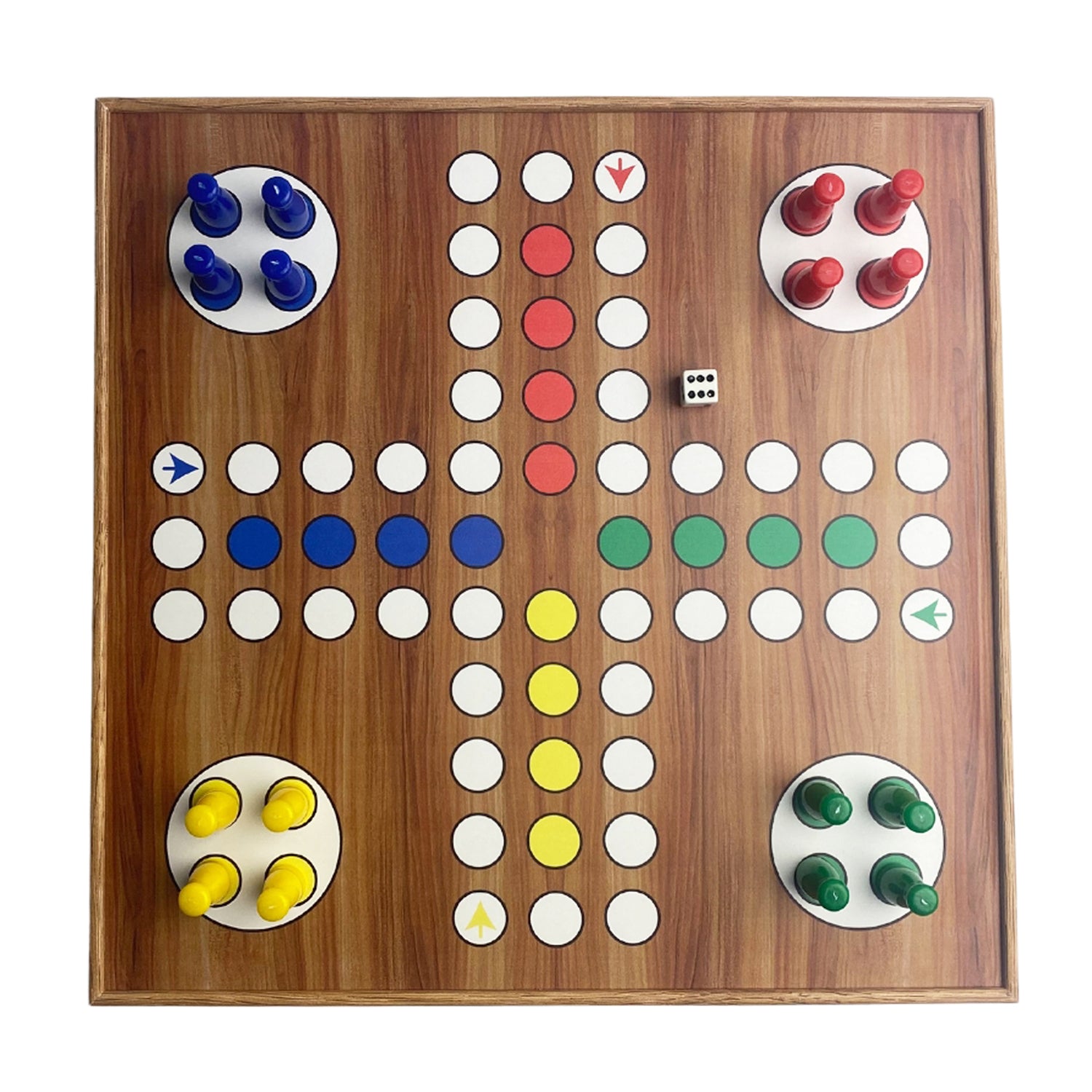 Oak 5-in-1 | Backgammon, Checkers, Chess, Nine Men's Morris & Ludo