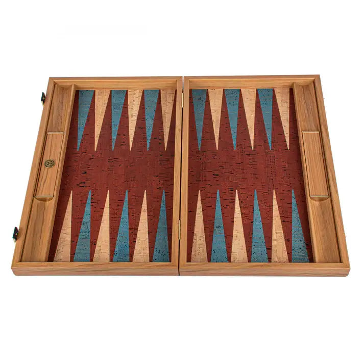 Backgammon | Red Natural Cork | 30cm | BFF3RED