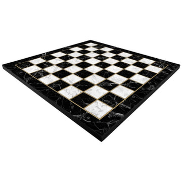 Black Marble Finish Chess Board | X-Small | 37cm