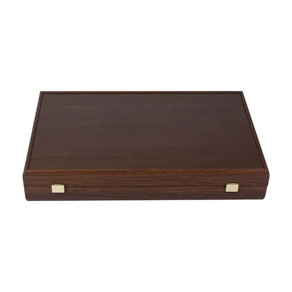 Backgammon | American Wenge | Walnut Burl &amp; Oak Inlay Points | Side Racks | 48cm | BVV1JD