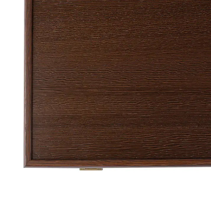 Backgammon | American Wenge | Walnut Burl &amp; Oak Inlay Points | Side Racks | 48cm | BVV1JD