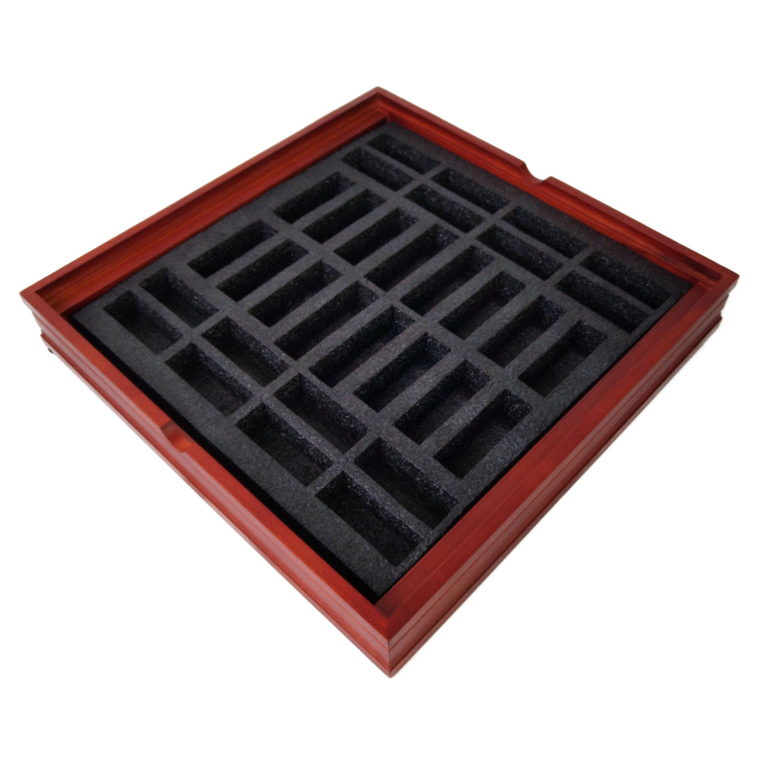 WALNUT MAPLE MATTE FINISH | Storage Box | 3.7cm Squares | B08943