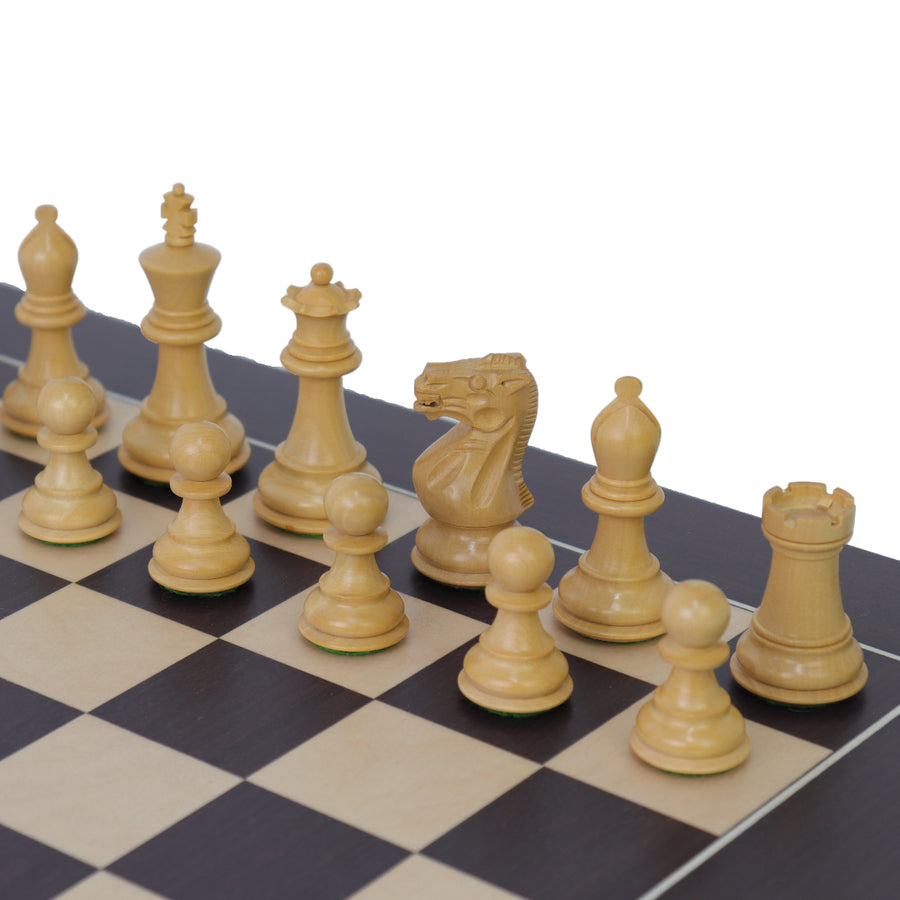 STALLION KNIGHT | Anjan Wood | 78mm King | Wenge Maple Board | 45mm Squares