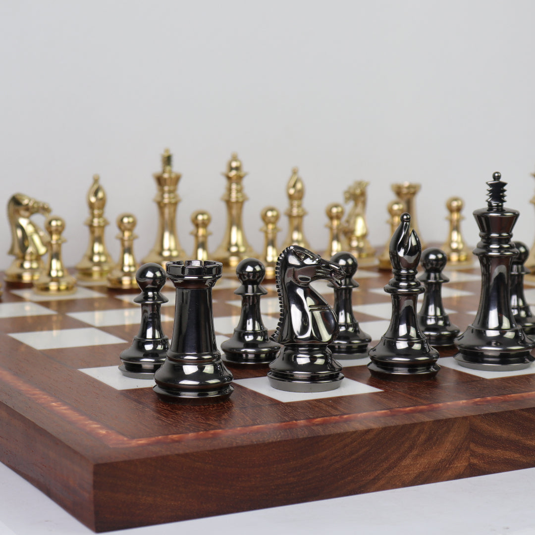 House_of_Chess_staunton_solid_brass_black_gold_105mm_king_solid_kiaat_resin_chess_board_55mm_8