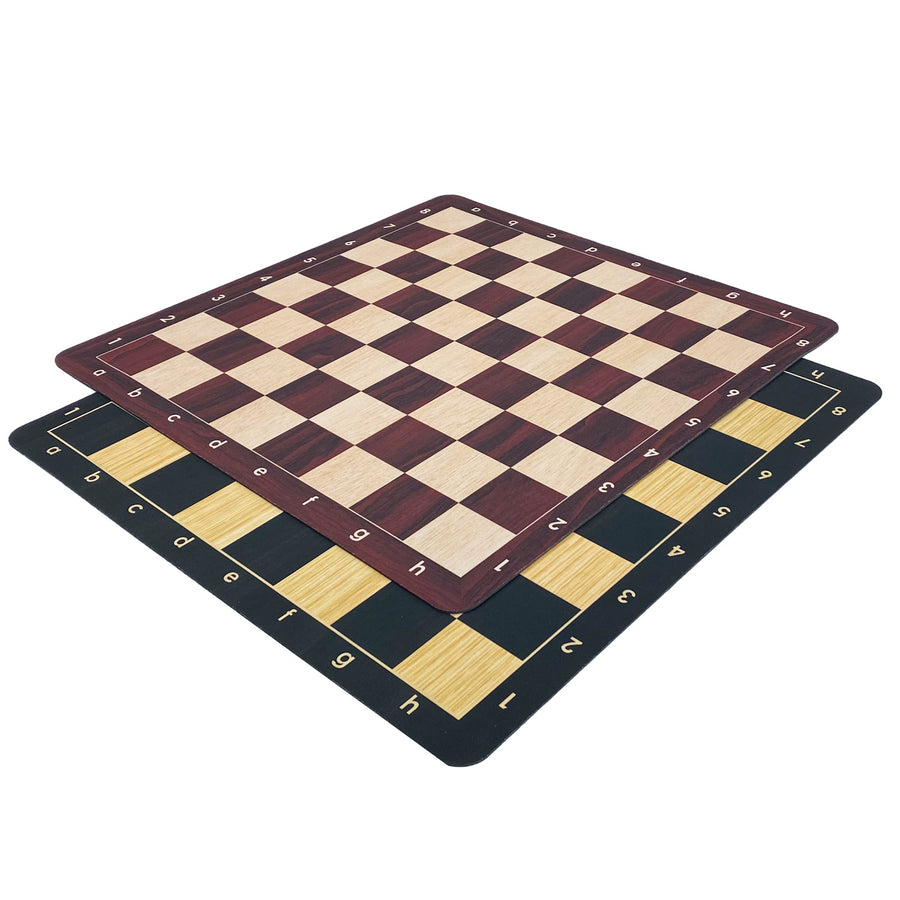 Mousepad wood grain chess board | large