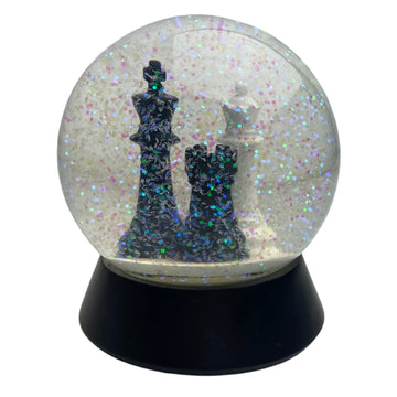 Chess-Themed Snow Globe